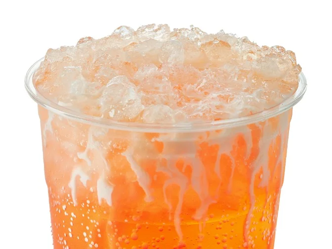 Swig Menu 27 Beach Baby, a thick and fizzy drink, is perfect for beachside. 190 calories, 115 carbs, and 4 fats