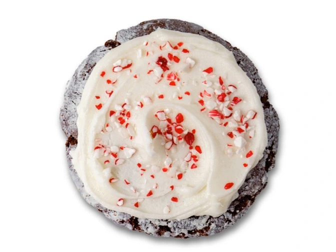 Swig Menu 89 Chocolate Peppermint Crinkle Cookie. 690 calories, 95 carbs, and 32 fats.