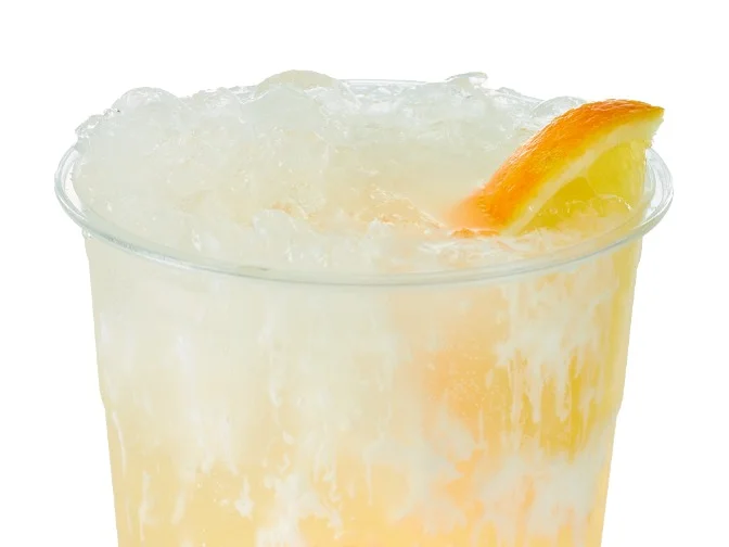 Swig Menu 44 Island Time is a creamy and piquant orange drink. 185 calories, 43 carbs, and 2 fats