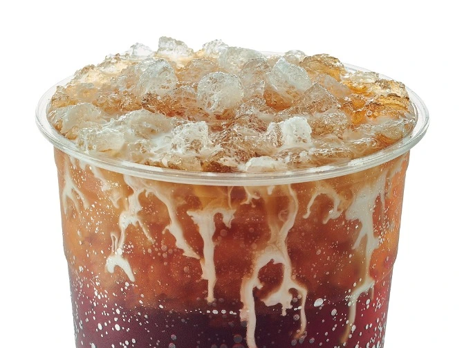 Swig Menu 16 Raspberry Dream is a fizzy soda with a berry flavor. 180 calories, 42 carbs, and 2 fat