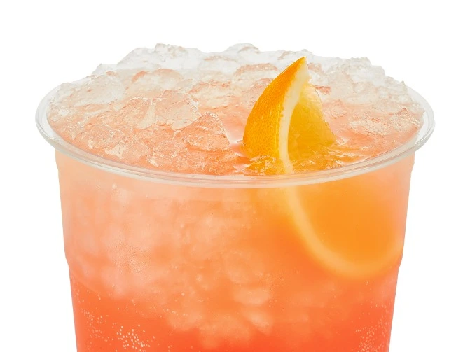 Swig Menu 56 Surf's Up has a zesty fruity aroma. 280 calories, 68 carbs, and 0 fats.