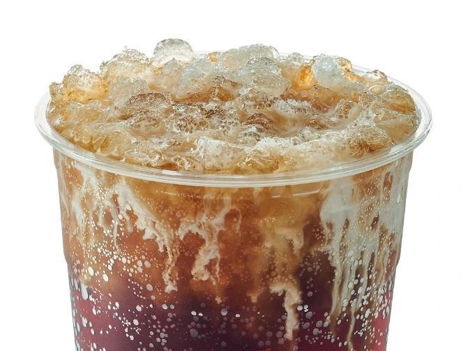 Swig Menu 20 The Ring King: A sparkling drink with a tangy sweetness. 185 cal, 44 carbs, and 2 fat